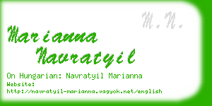 marianna navratyil business card